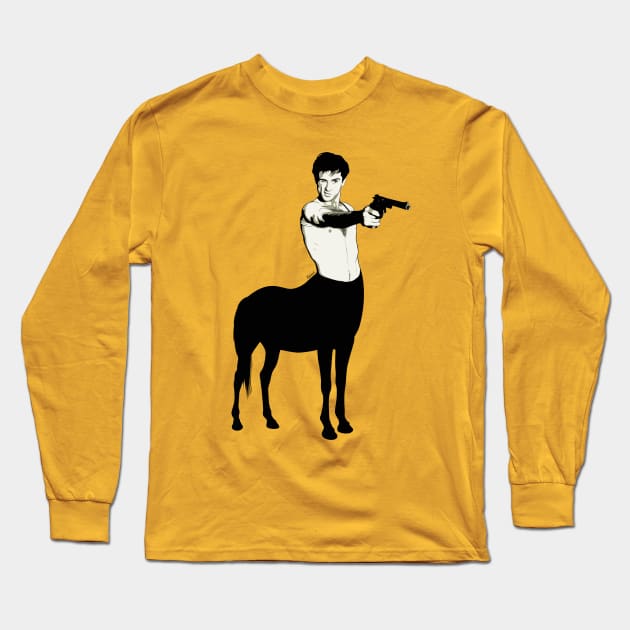 Taxi Rider Long Sleeve T-Shirt by KristjanLyngmo